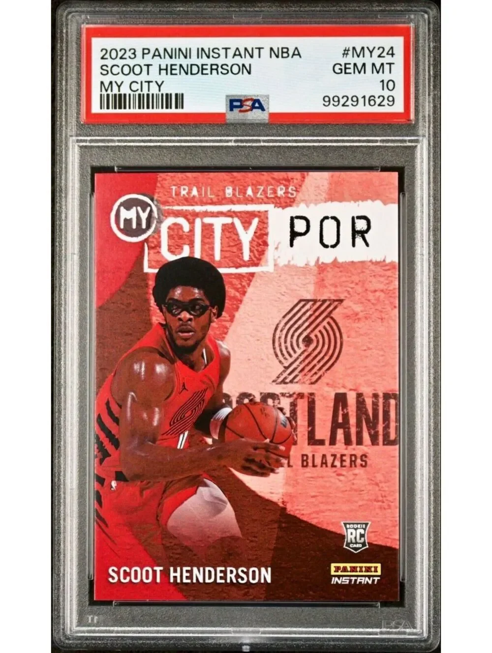 Scoot Henderson 2023 Panini MyCity Rookie NBA #MY-24 Basketball Card PSA 10 Gem